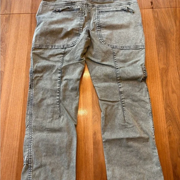 Free People Green Cropped Moto Pants - Picture 3 of 6